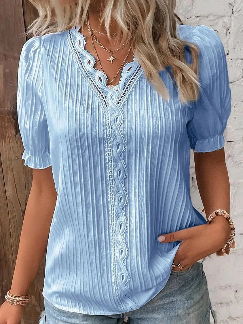 Ainsley | Women's Summer V-Neck Blouse