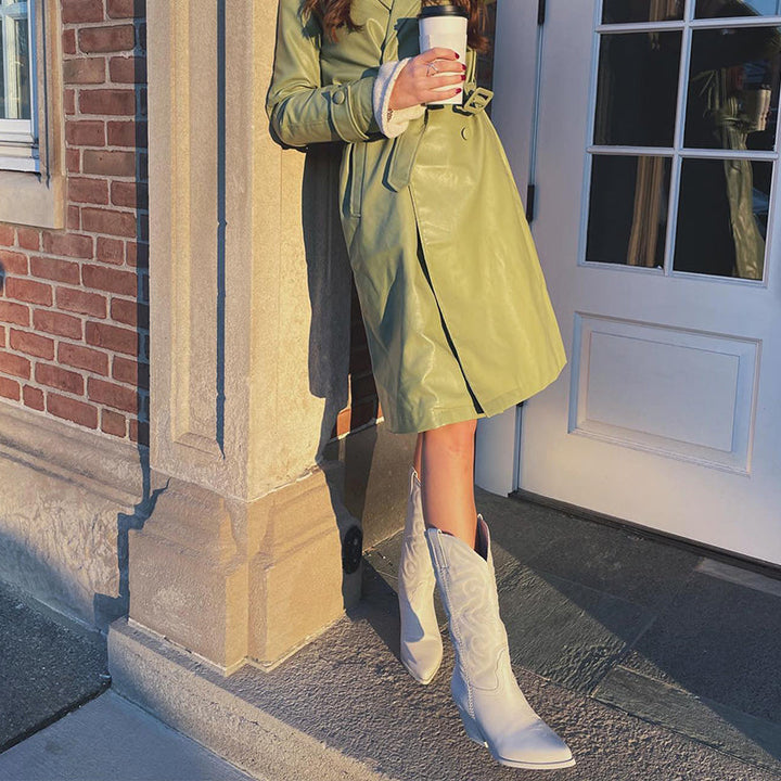 Ellie | Women’s Elegant Zipper Cowboy Boots