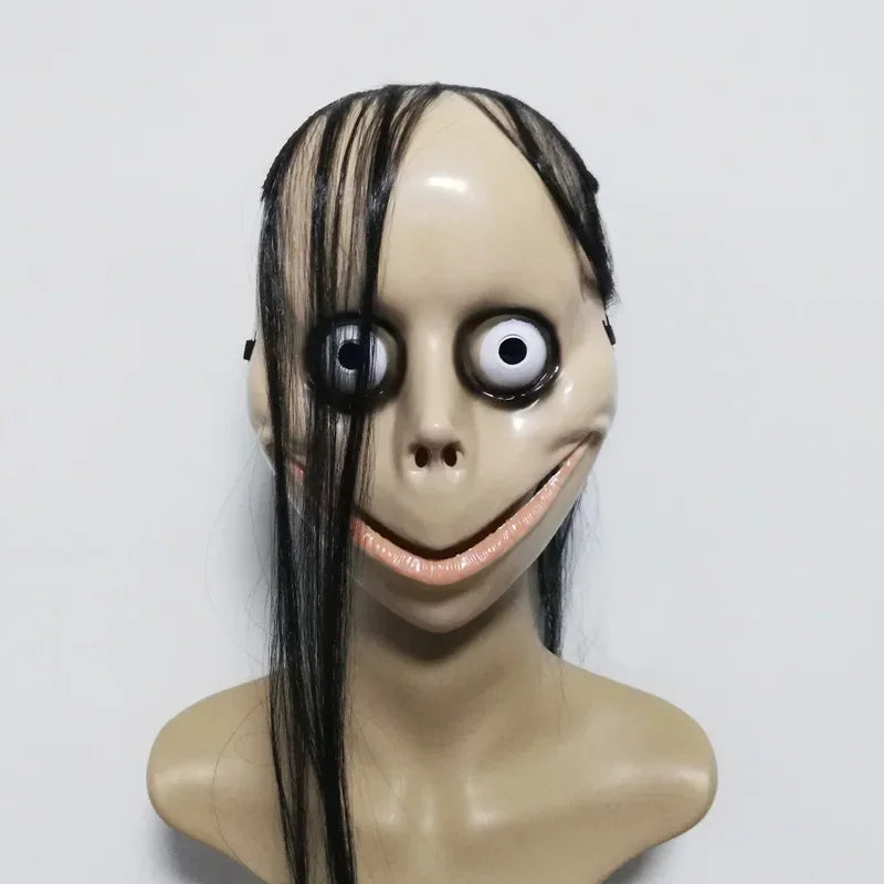 Isla | Spooky Halloween Ghost Mask with Long Hair