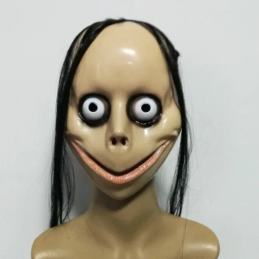 Isla | Spooky Halloween Ghost Mask with Long Hair
