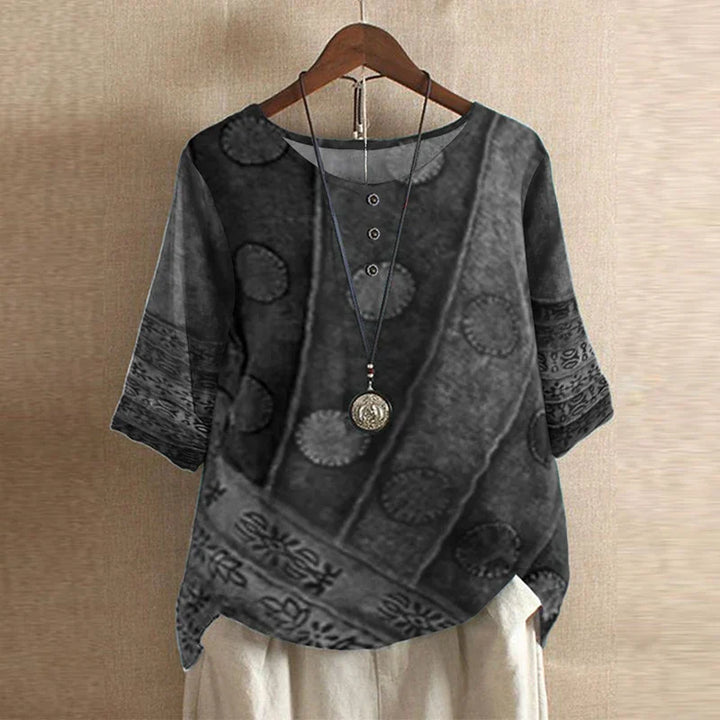 Isabella | Women's Vintage Shortsleeve Summer Blouse