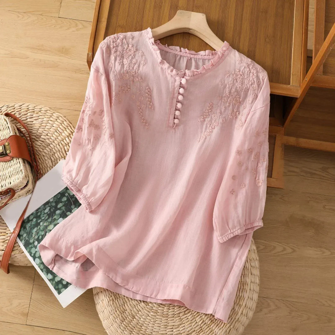 Abigail | Women's Breezy Floral Summer Blouse