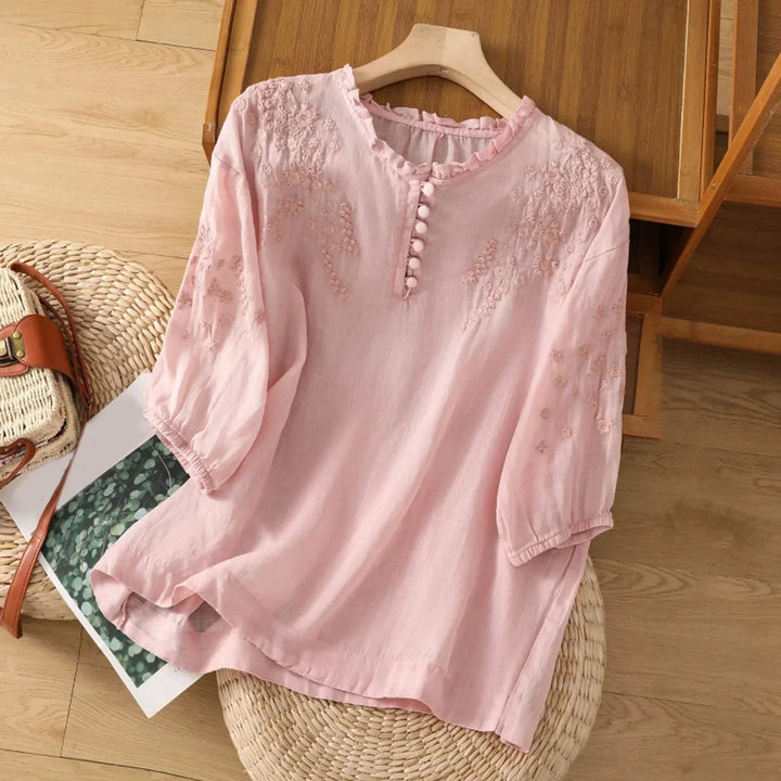Abigail | Women's Breezy Floral Summer Blouse