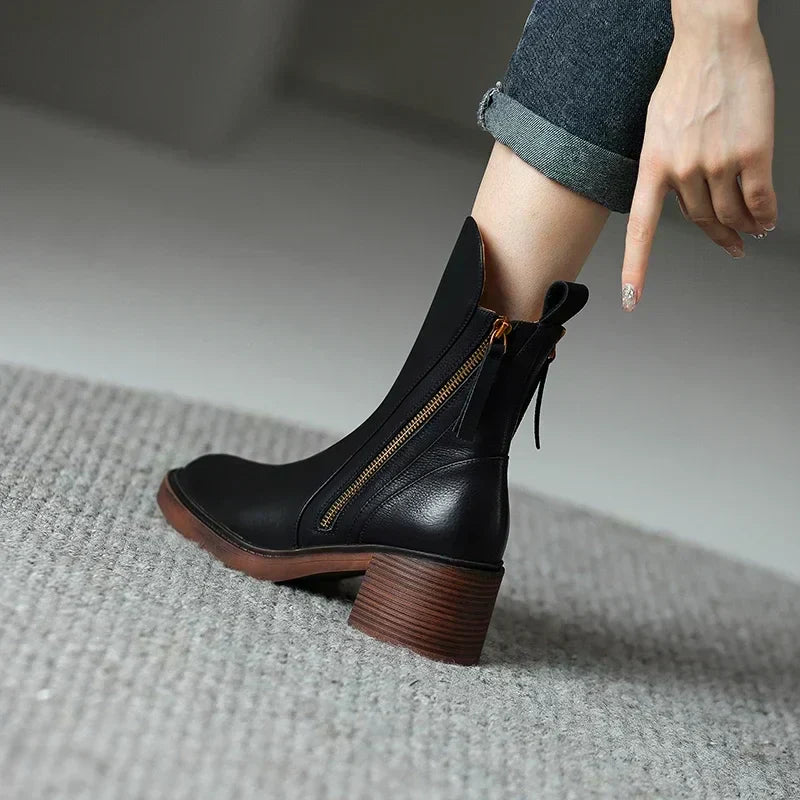 Brianna | Women's Classic Block Heel Ankle Boots