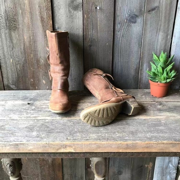 Brooklyn | Women’s Casual Round Toe Cowboy Boots