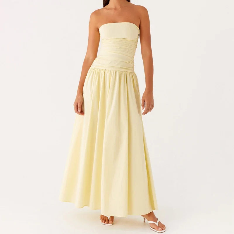 Felicity | Women’s Summer Strapless Maxi Dress
