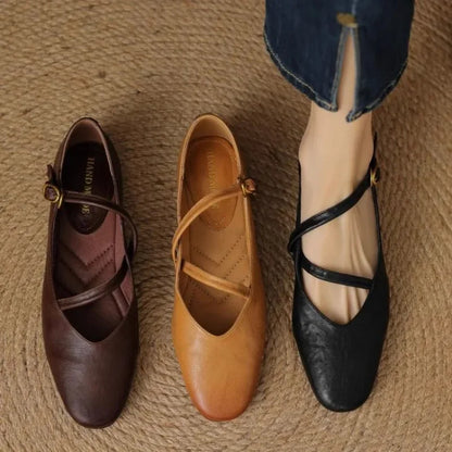 Esme | Women's Classic Adjustable Strap Flats