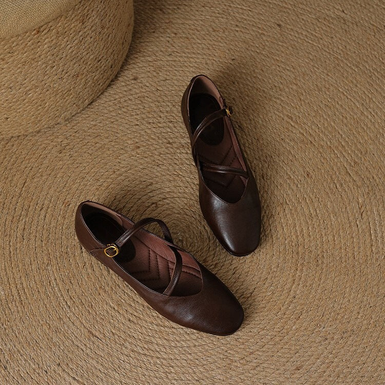 Esme | Women's Classic Adjustable Strap Flats