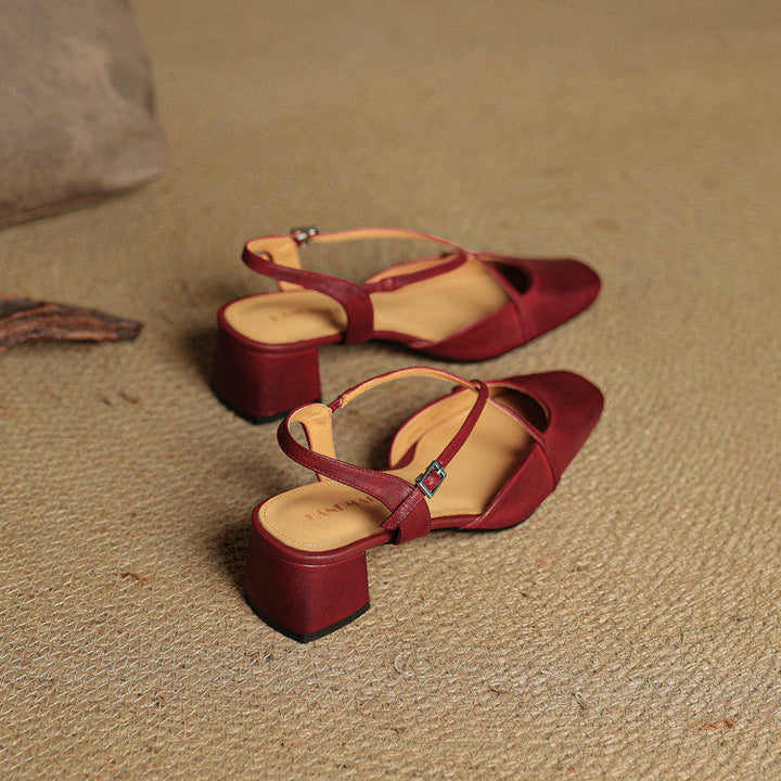 Jasmin | Women's Vintage Low Block Heels