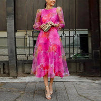 Claire | Women's Floral Wedding Guest Midi Dress