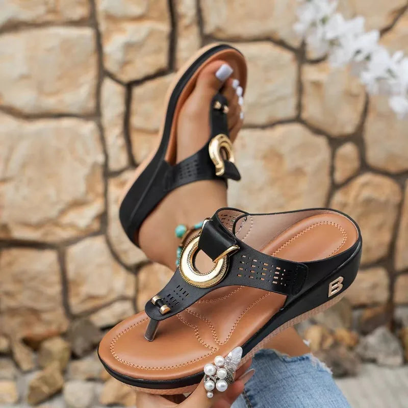 Victoria | Women's Summer T-Strap Platform Sandals