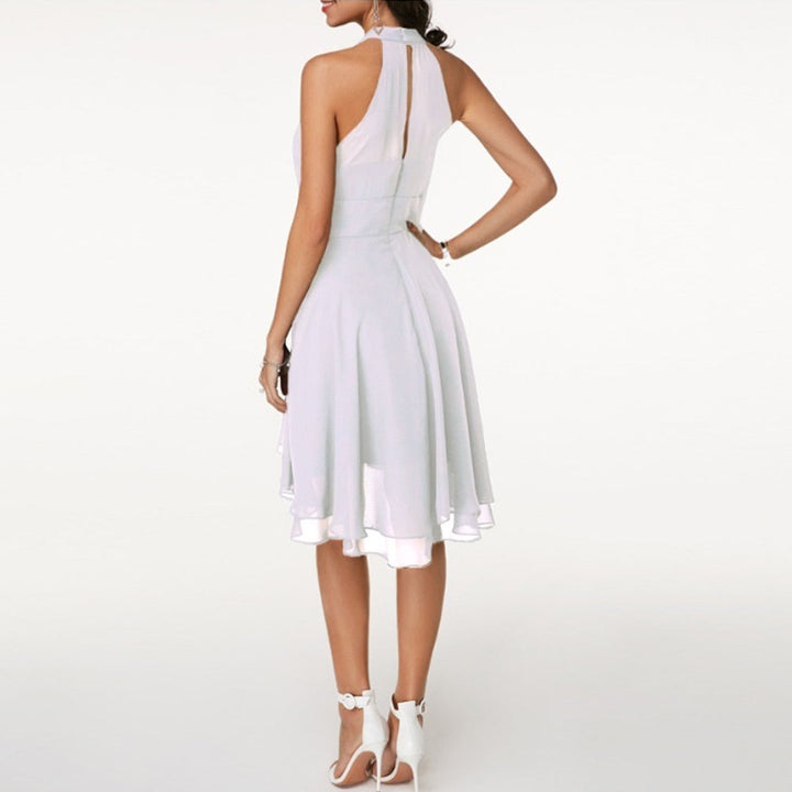 Taylor | Women’s Layered Halter Neck Midi Dress