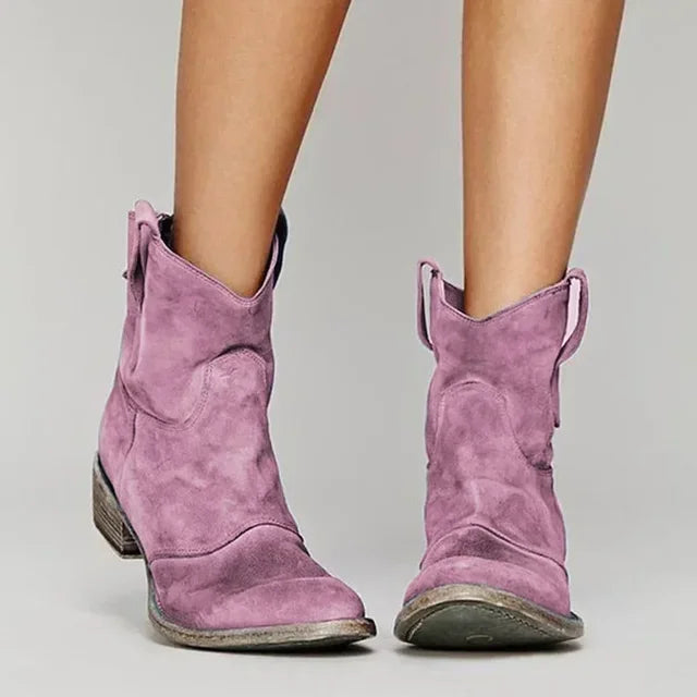 Harper | Women’s Elegant Block Heel Cowboy Boots