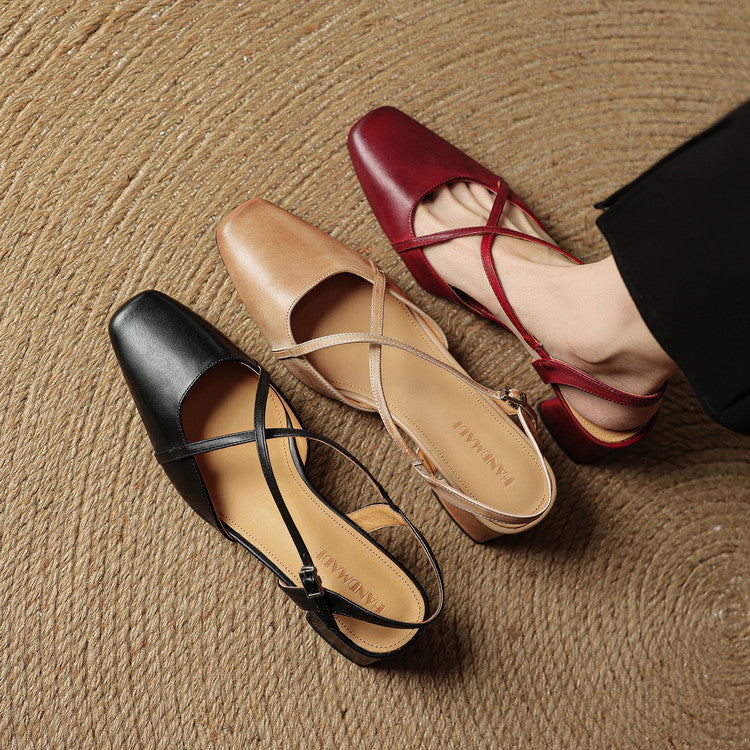 Jasmin | Women's Vintage Low Block Heels