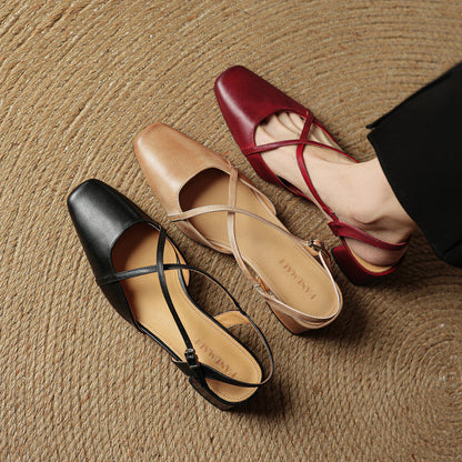Jasmin | Women's Vintage Low Block Heels