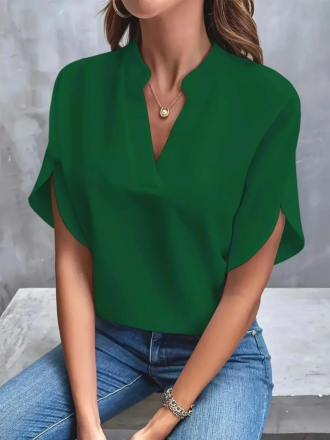 Athena | Women’s Summer Short Sleeve Blouse