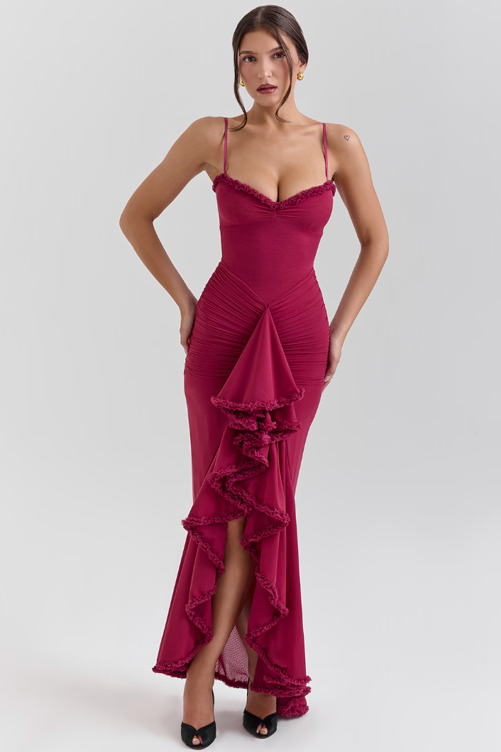 Berkley | Women’s Wedding Guest Lace Ruched Dress