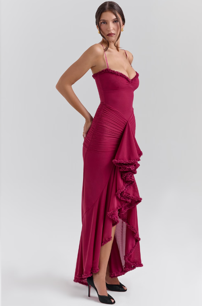 Berkley | Women’s Wedding Guest Lace Ruched Dress