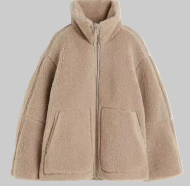 Nora | Women's Oversized Zip Teddy Jacket