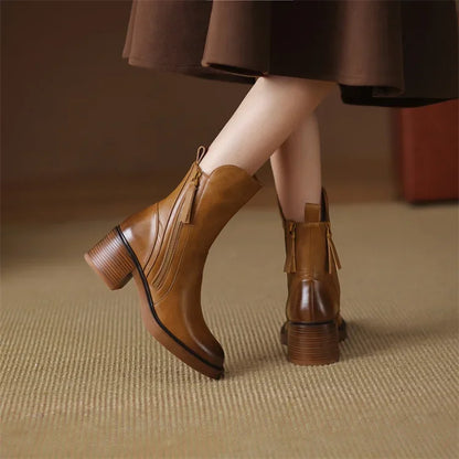 Brianna | Women's Classic Block Heel Ankle Boots
