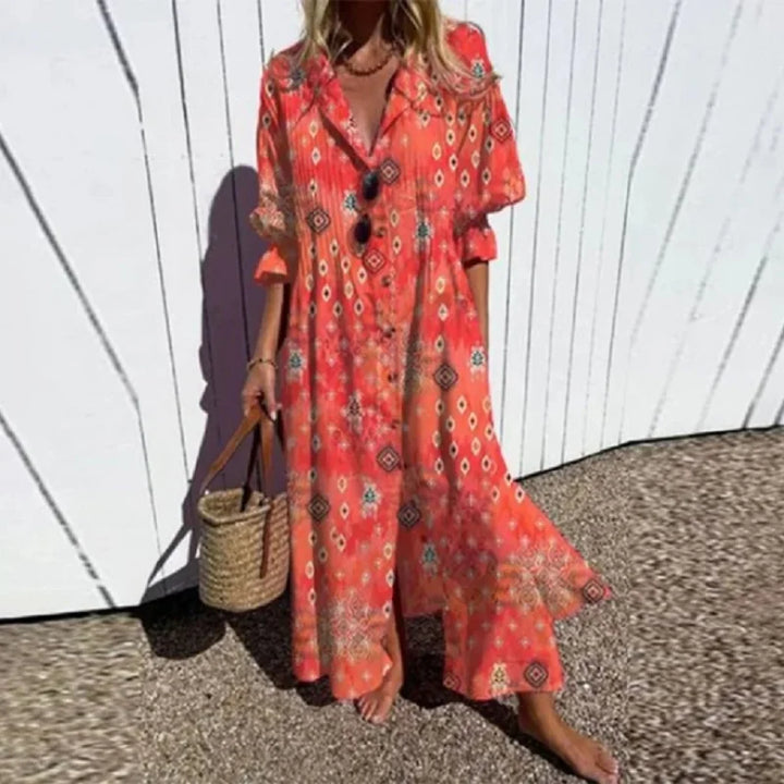 Waverly | Women's Elegant Floral Boho Dress