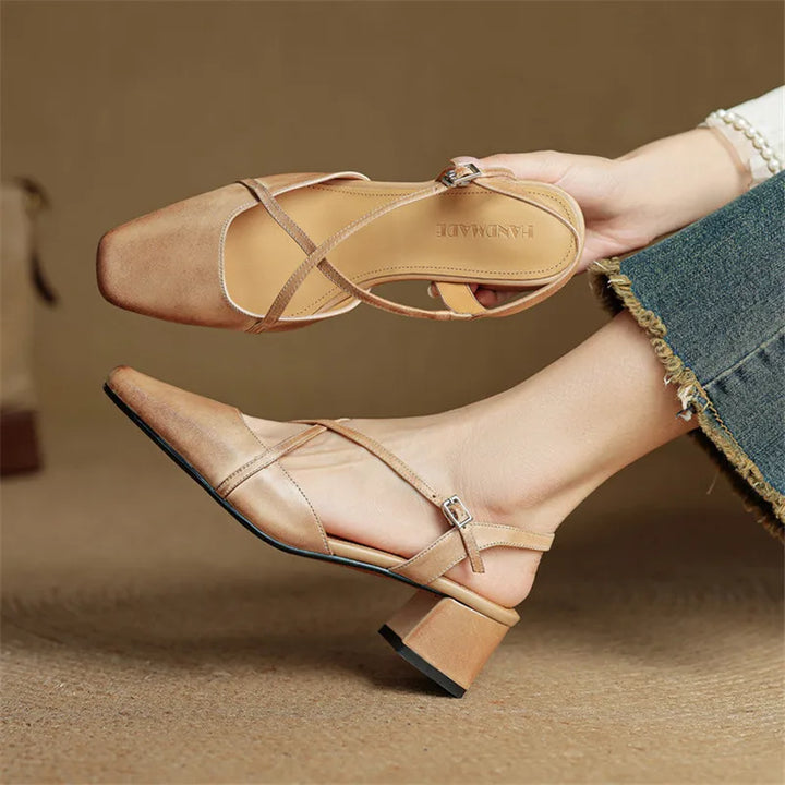 Jasmin | Women's Vintage Low Block Heels