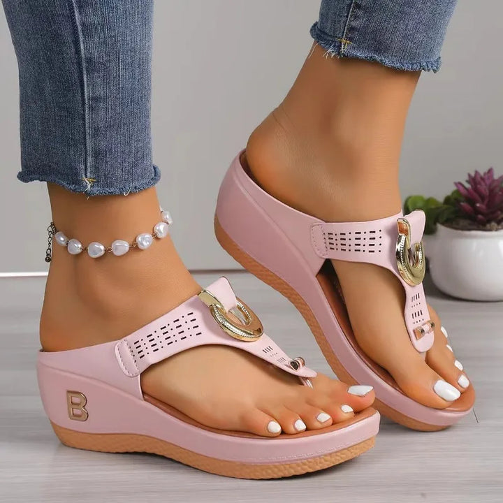 Victoria | Women's Summer T-Strap Platform Sandals