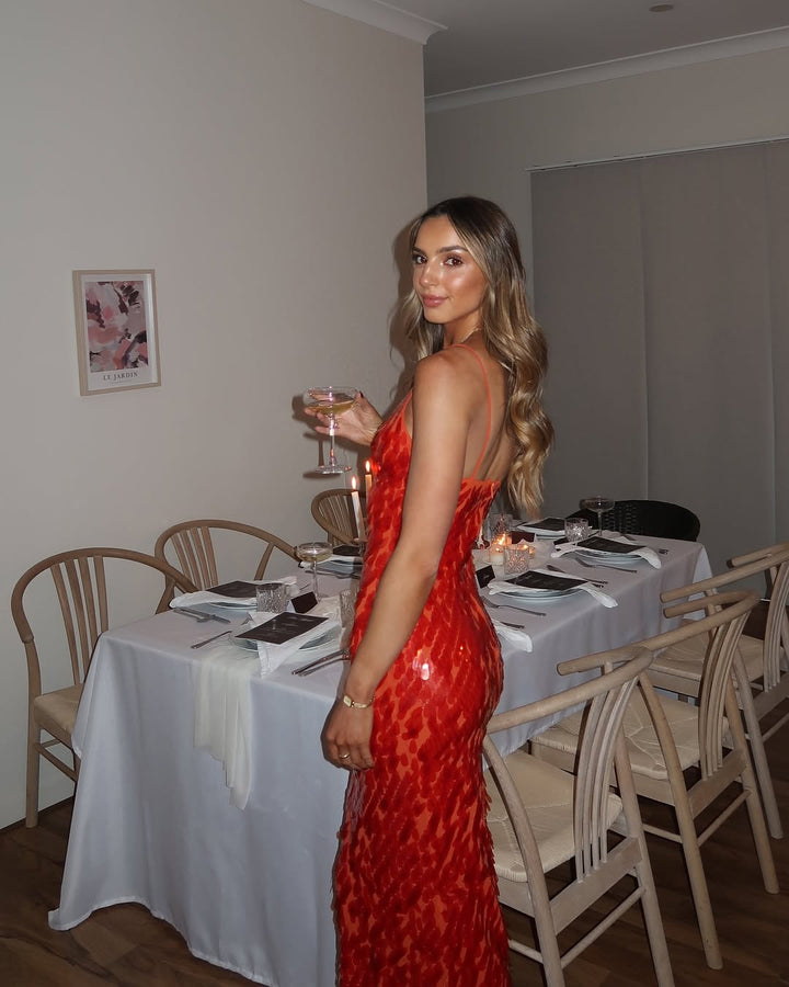 Tinley | Women’s Elegant Sequin Wedding Guest Dress