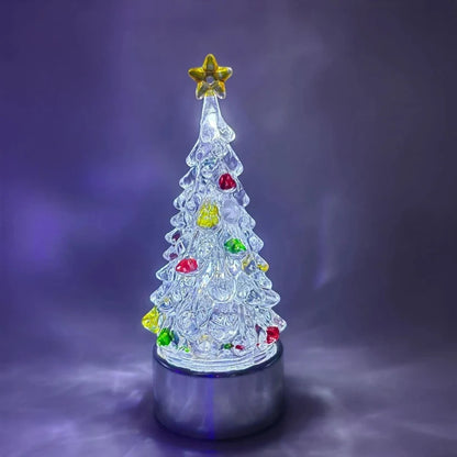 Christmas Tree Lamp with Colourful Jewelled Decorations