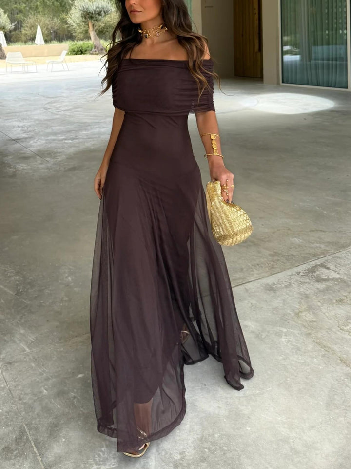 Zaina | Women’s Off-Shoulder Summer Maxi Dress