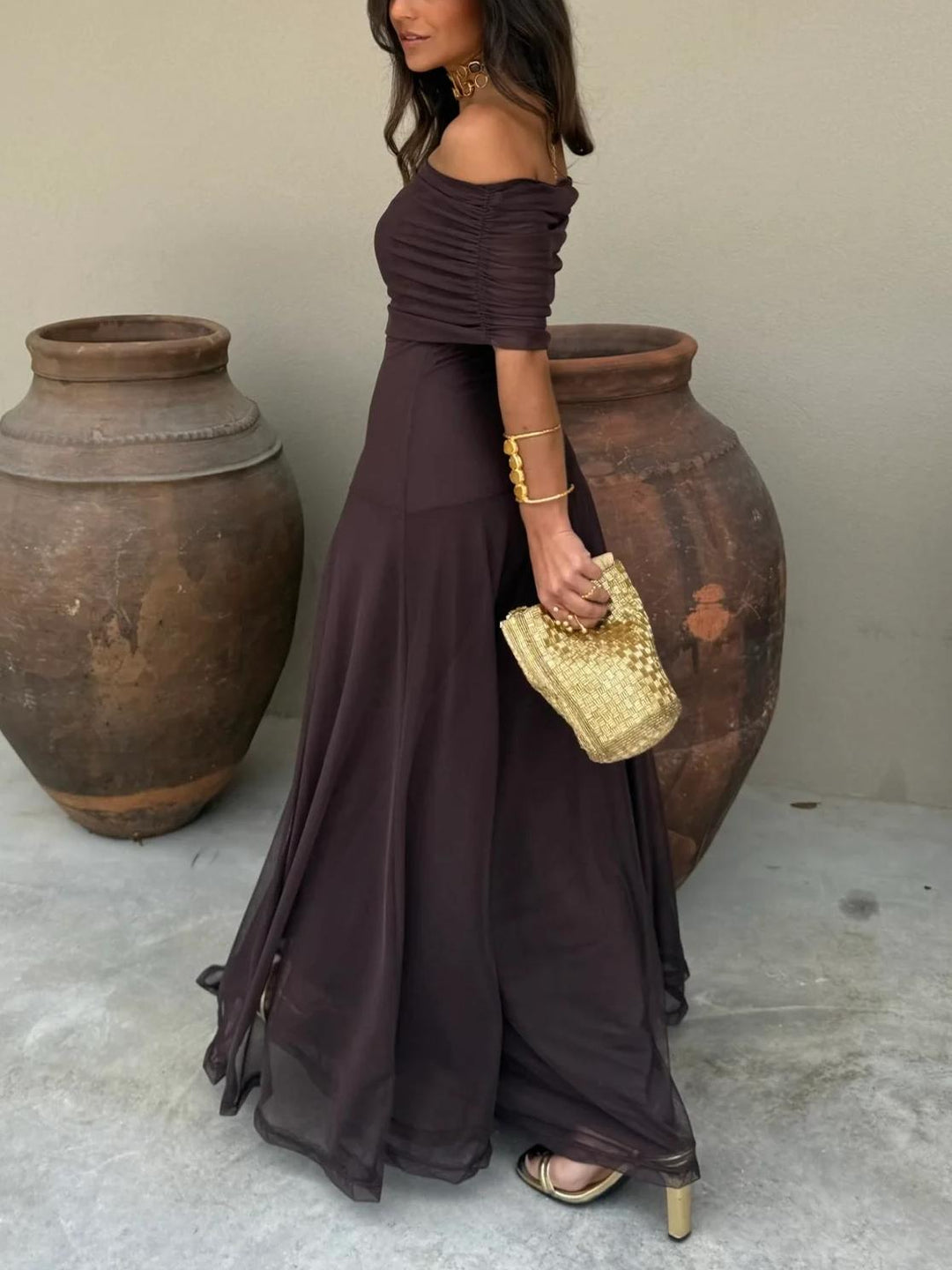 Zaina | Women’s Off-Shoulder Summer Maxi Dress