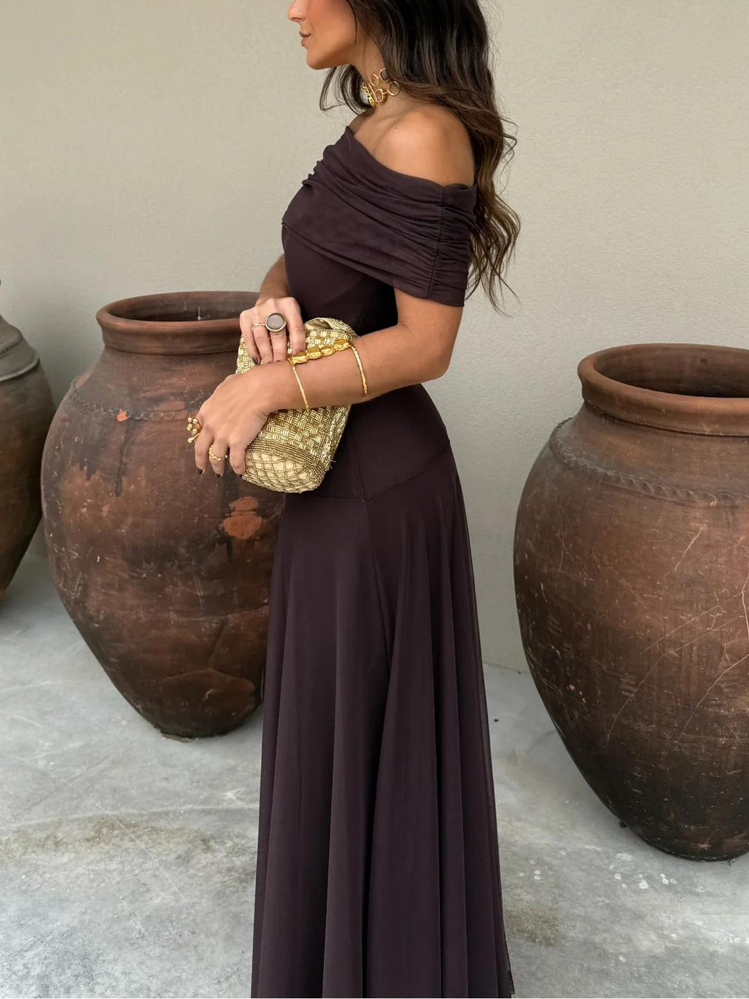 Zaina | Women’s Off-Shoulder Summer Maxi Dress