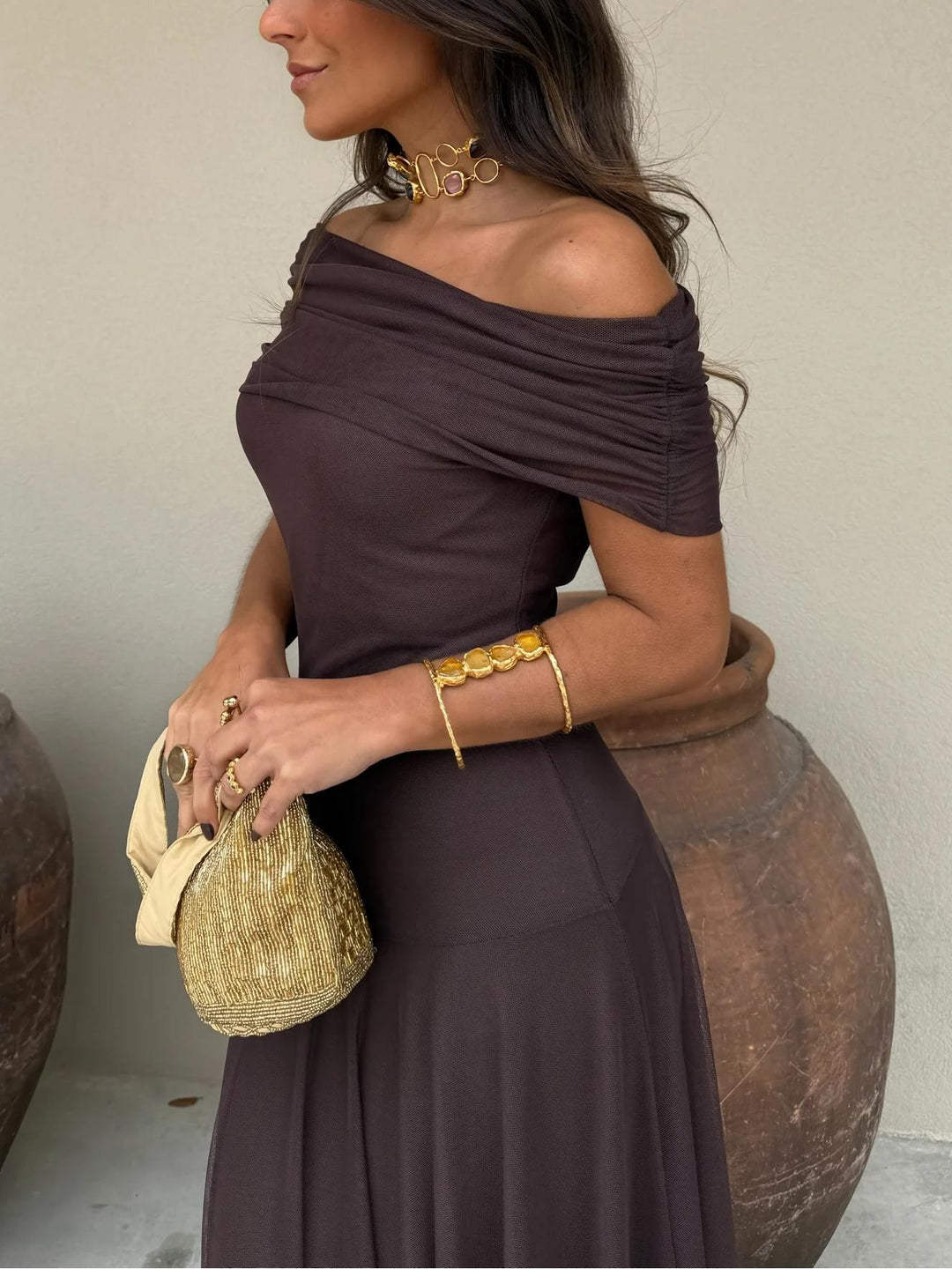 Zaina | Women’s Off-Shoulder Summer Maxi Dress