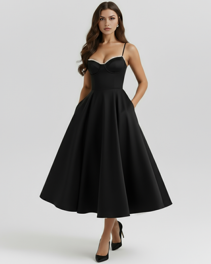 Alexis | Women's Elegant A-Line Midi Dress