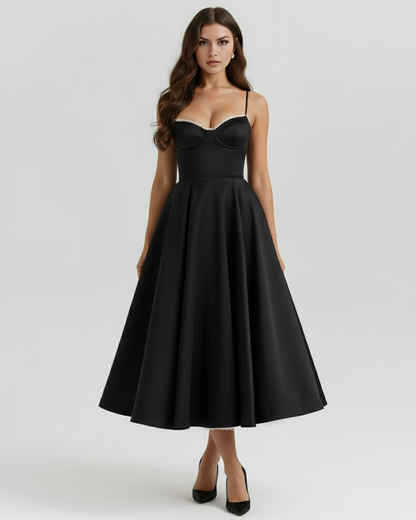 Alexis | Women's Elegant A-Line Midi Dress