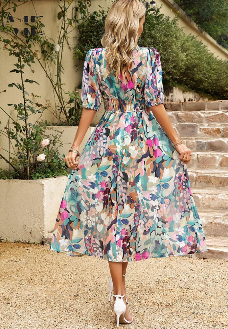 Karissa | Women’s Floral Summer Midi Dress
