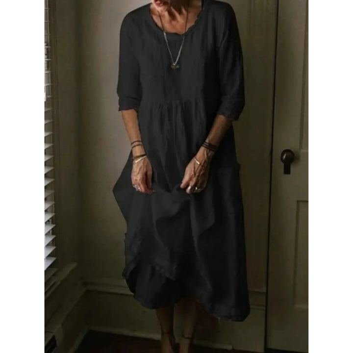Tracy | Women’s Summer Linen Midi Dress