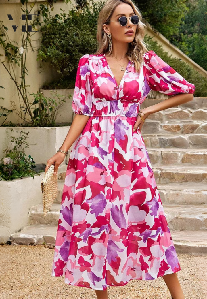Karissa | Women’s Floral Summer Midi Dress