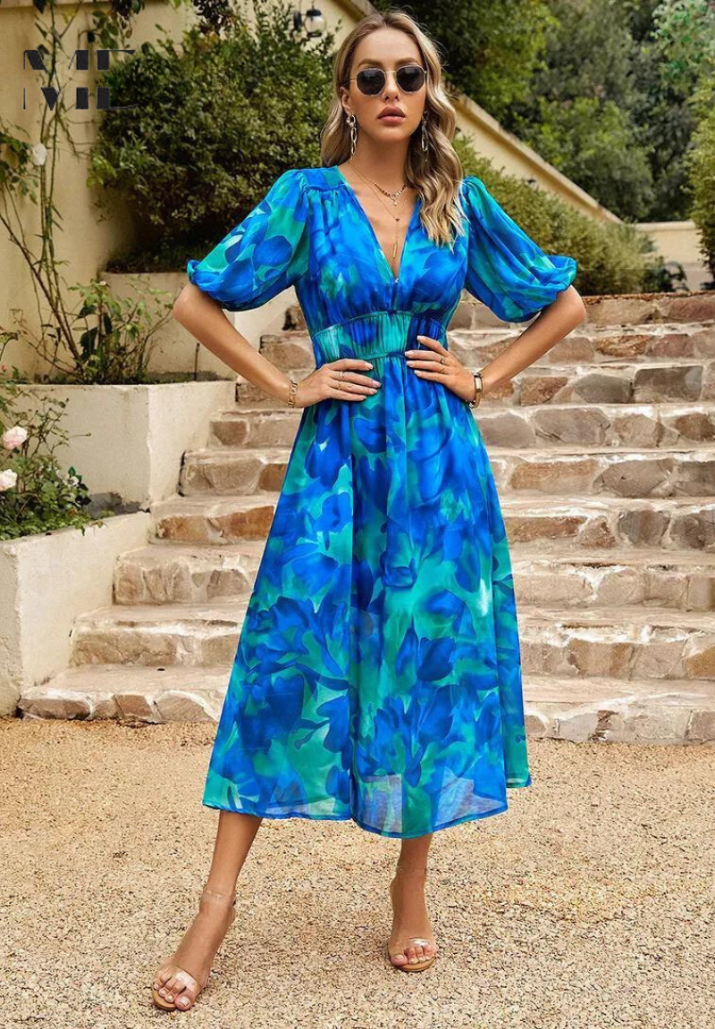 Karissa | Women’s Floral Summer Midi Dress