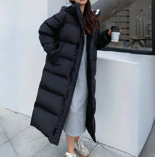 Britta | Women's Long Hooded Puffer Jacket