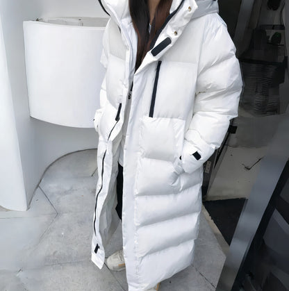 Britta | Women's Long Hooded Puffer Jacket