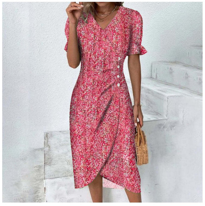 Angel | Women’s Floral Asymmetric Midi Dress