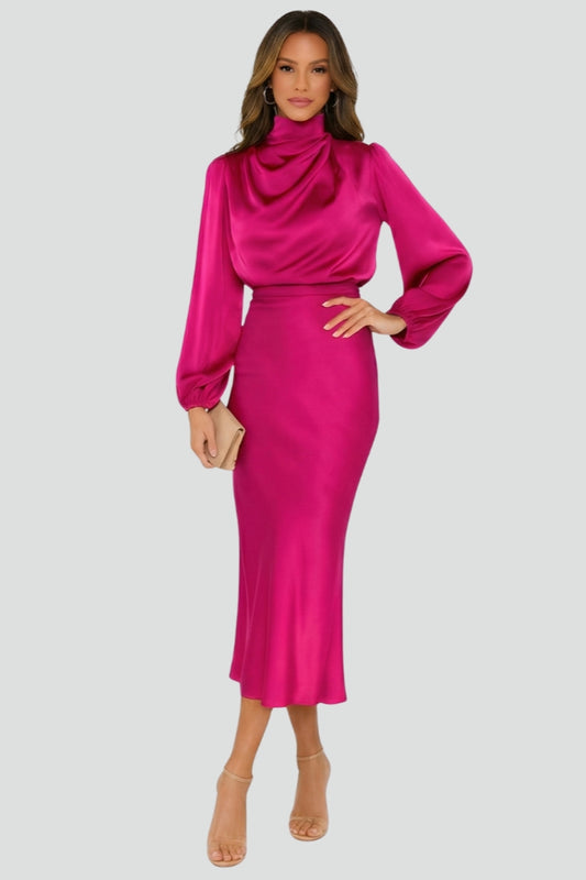 Charlotte | Women's Elegant Satin Evening Dress