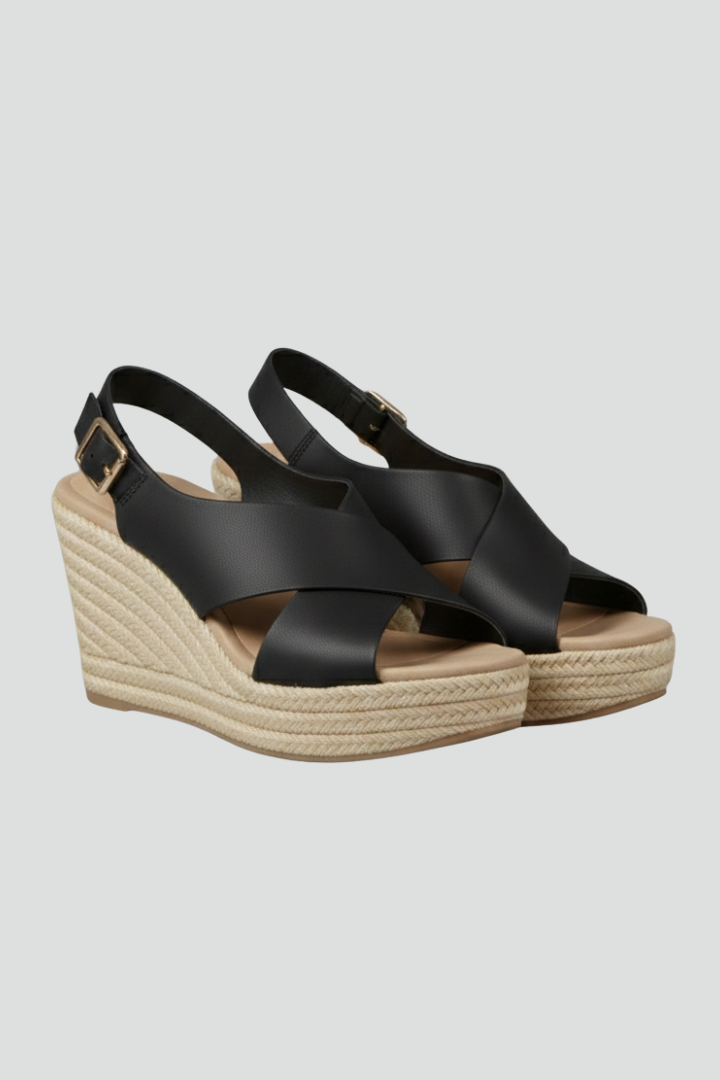 Clementine | Women's Criss-Cross Wedge Sandals
