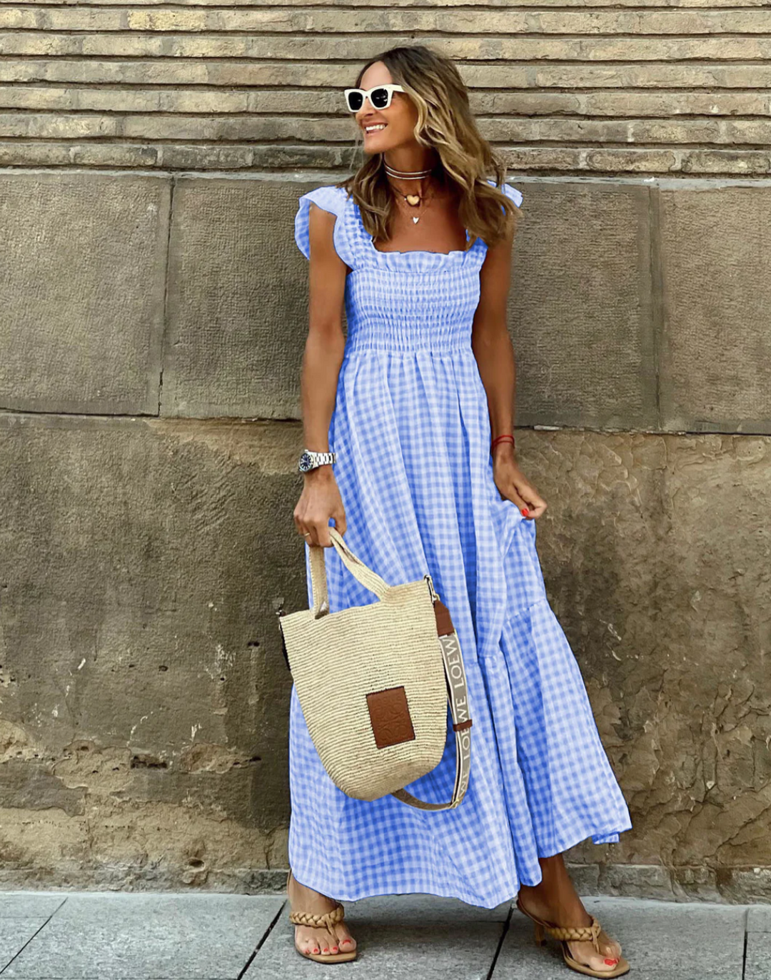 Reya | Women’s Smocked Maxi Summer Dress