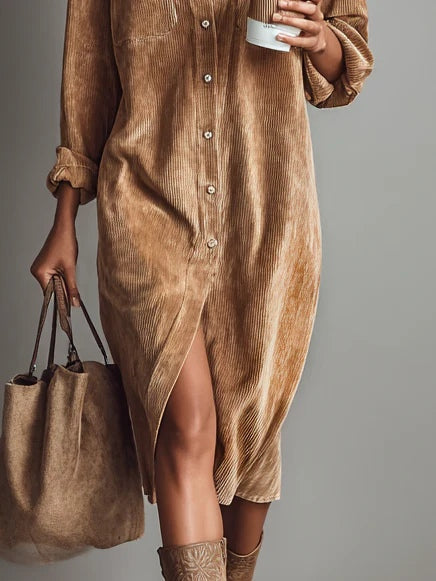 Samira | Women's Casual Button-Up Midi Dress