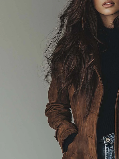 Savannah | Women's Vintage Leather Trench Jacket