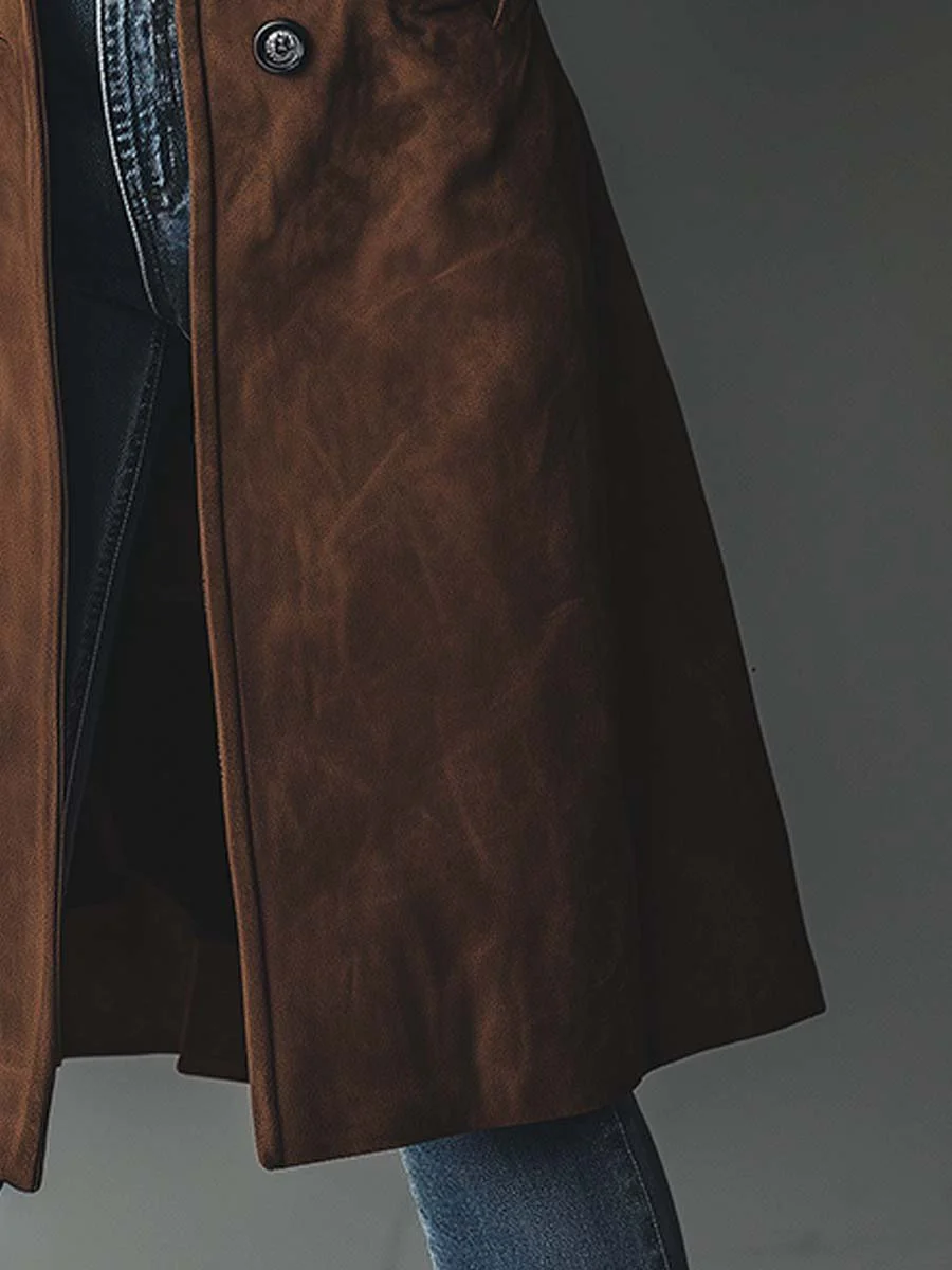 Savannah | Women's Vintage Leather Trench Jacket