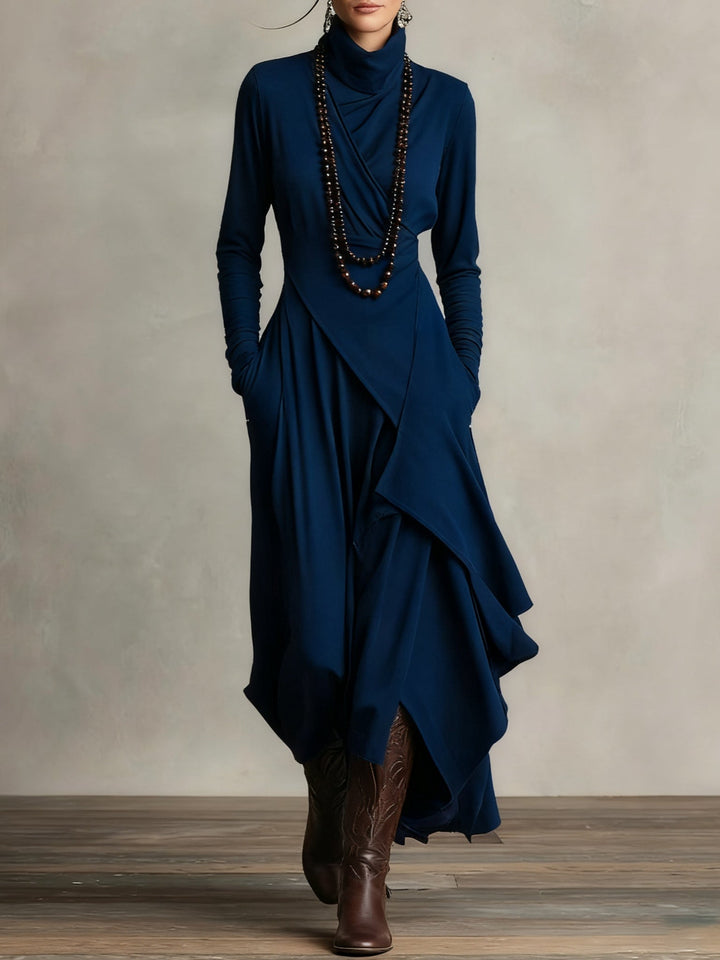 Elise | Women’s Elegant Turtleneck Maxi Dress