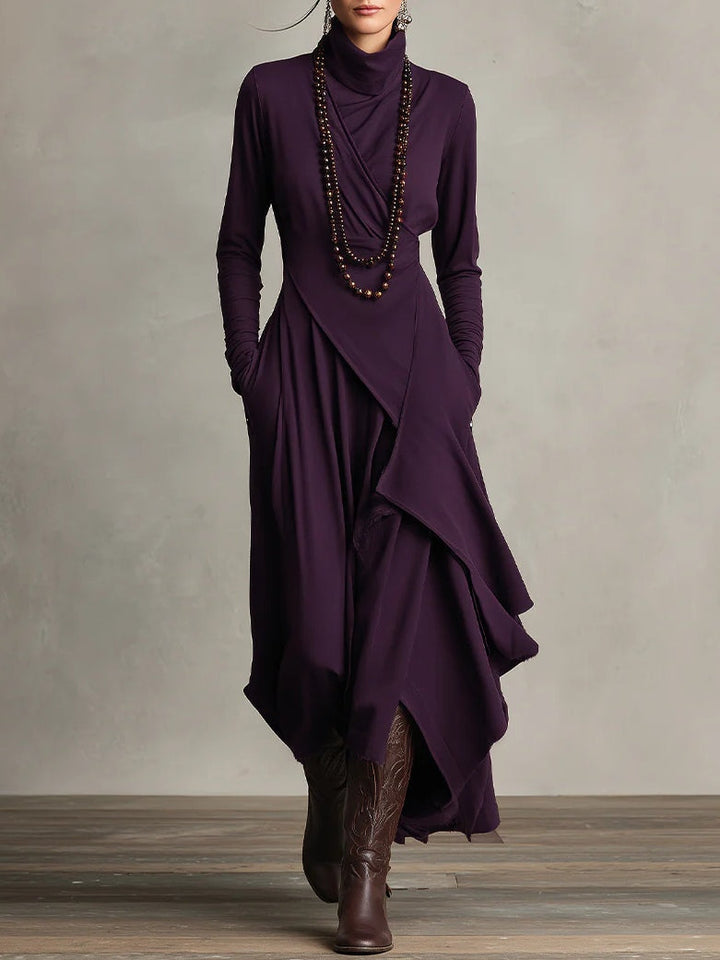 Elise | Women’s Elegant Turtleneck Maxi Dress